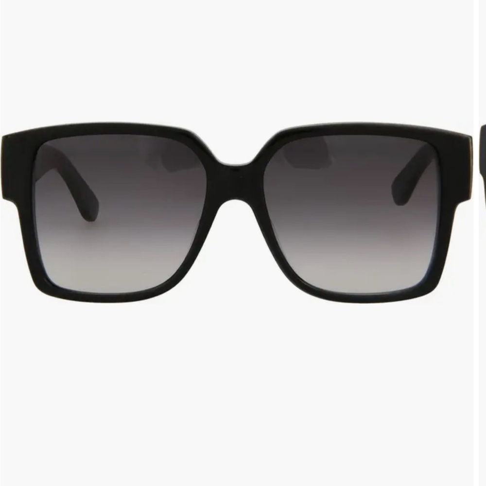 Yves Saint Laurent Black Oversized Square Sunglasses - Picture 2 of 8